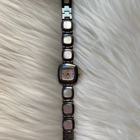 Sterling Silver Watch Mother of Pearl Watch - Picture 8 of 8